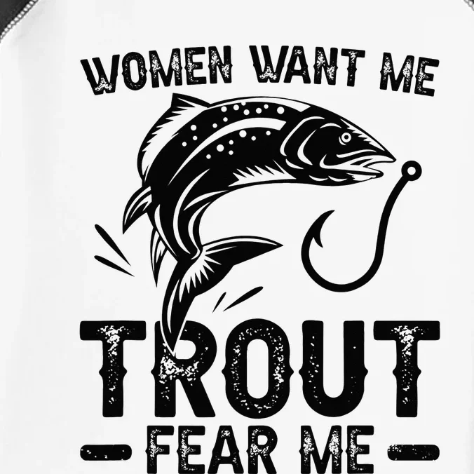 Trout Fear Me Trout Fishing Trout Fisherman Infant Baby Jersey Bodysuit