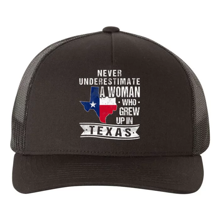 Texas Flag Map Vintage Texas Yupoong Adult 5-Panel Trucker Hat