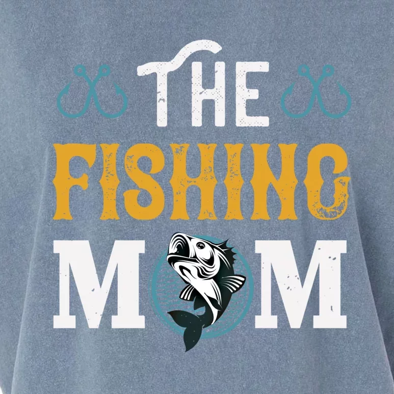 The Fishing Mom Funny Gift Garment-Dyed Women's Muscle Tee