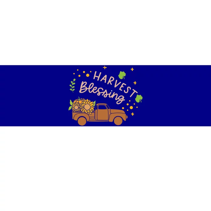 Thanksgiving Family Motif Gift Harvest Blessing Gift Bumper Sticker