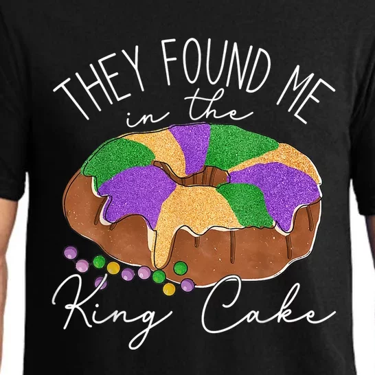 They Found Me In The King Cake NOLA Fun Mardi Gras Toddlers Pajama Set