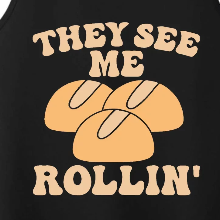 Thanksgiving Family Matching Outfit They See Me Rollin Performance Tank