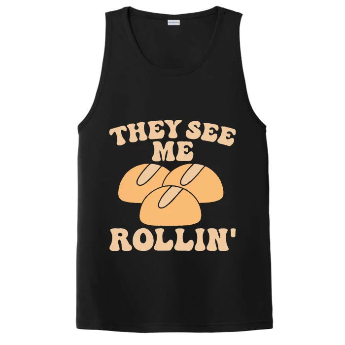 Thanksgiving Family Matching Outfit They See Me Rollin Performance Tank