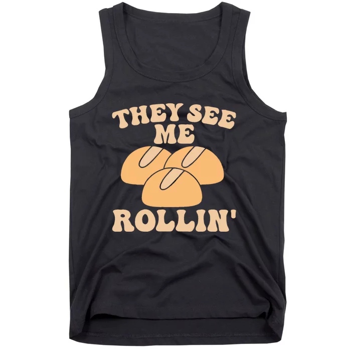 Thanksgiving Family Matching Outfit They See Me Rollin Tank Top