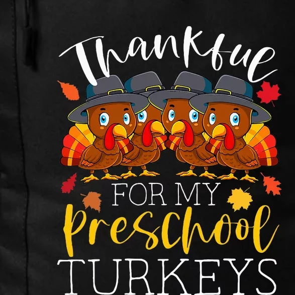 Thankful For My Preschool Turkeys Thanksgiving Teacher Gifts Daily Commute Backpack