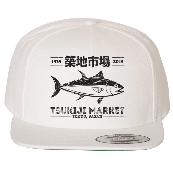 Tsukiji Fish Market Tuna Streetwear Tokyo Anime Wool Snapback Cap