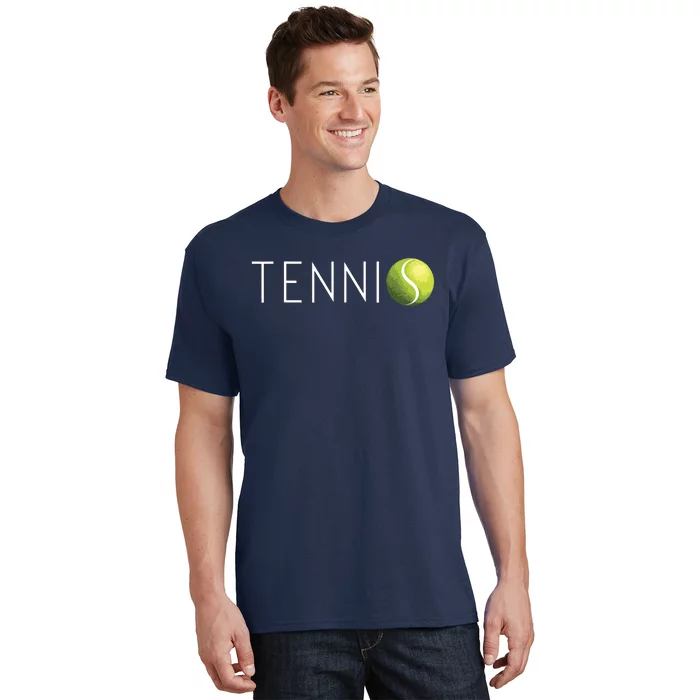 Tennis For Men Women Cool Text Tennis Ball T-Shirt