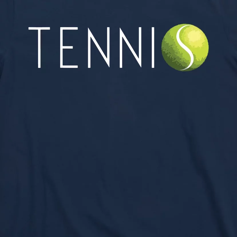 Tennis For Men Women Cool Text Tennis Ball T-Shirt