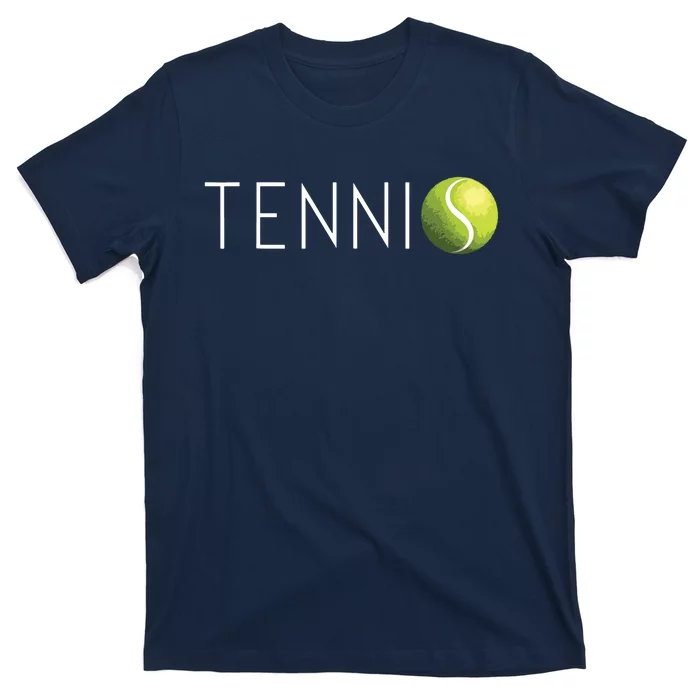 Tennis For Men Women Cool Text Tennis Ball T-Shirt