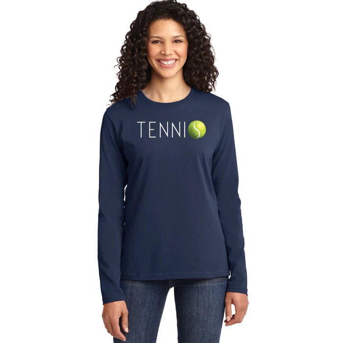 Tennis For Men Women Cool Text Tennis Ball Ladies Long Sleeve Shirt