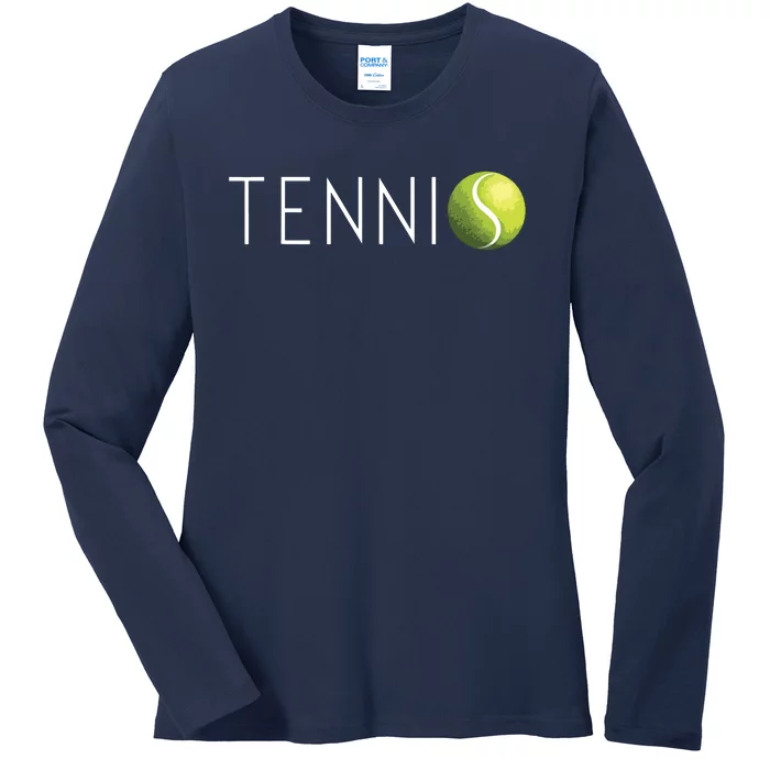 Tennis For Men Women Cool Text Tennis Ball Ladies Long Sleeve Shirt