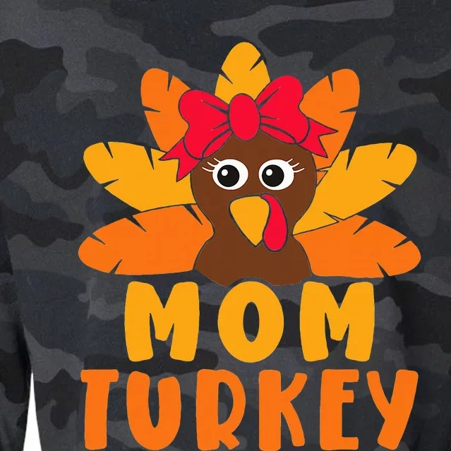 Thanksgiving Family Matching Outfit For Mom Turkey Cropped Pullover Crew