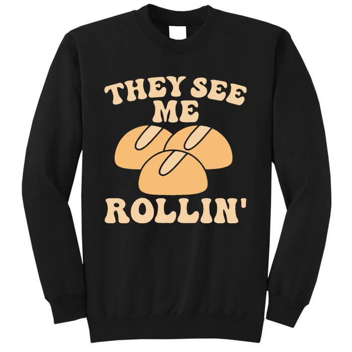 Thanksgiving Family Matching Outfit They See Me Rollin Tall Sweatshirt