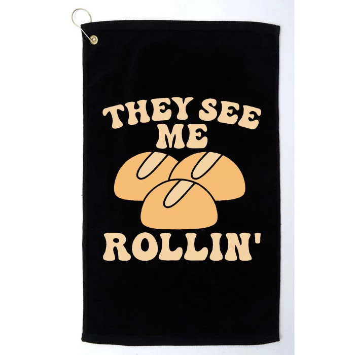 Thanksgiving Family Matching Outfit They See Me Rollin Platinum Collection Golf Towel