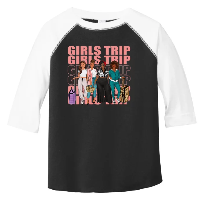 Trip For Melanin Afro Black Vacation Women Toddler Fine Jersey T-Shirt