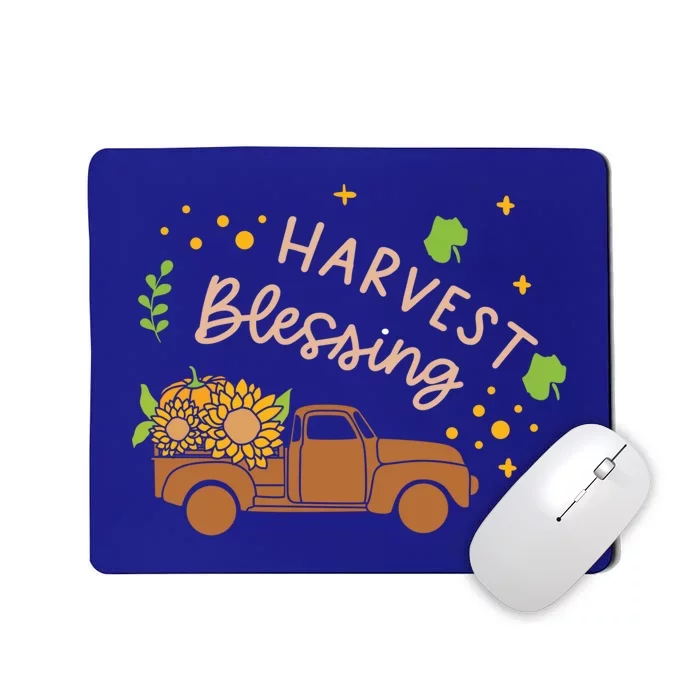 Thanksgiving Family Motif Cute Gift Harvest Blessing Gift Mousepad