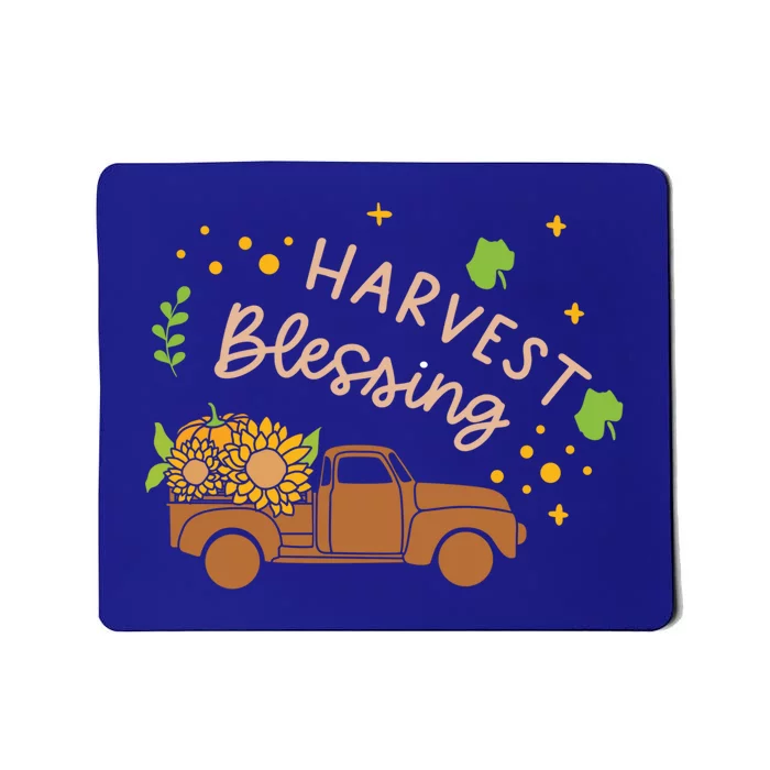 Thanksgiving Family Motif Cute Gift Harvest Blessing Gift Mousepad