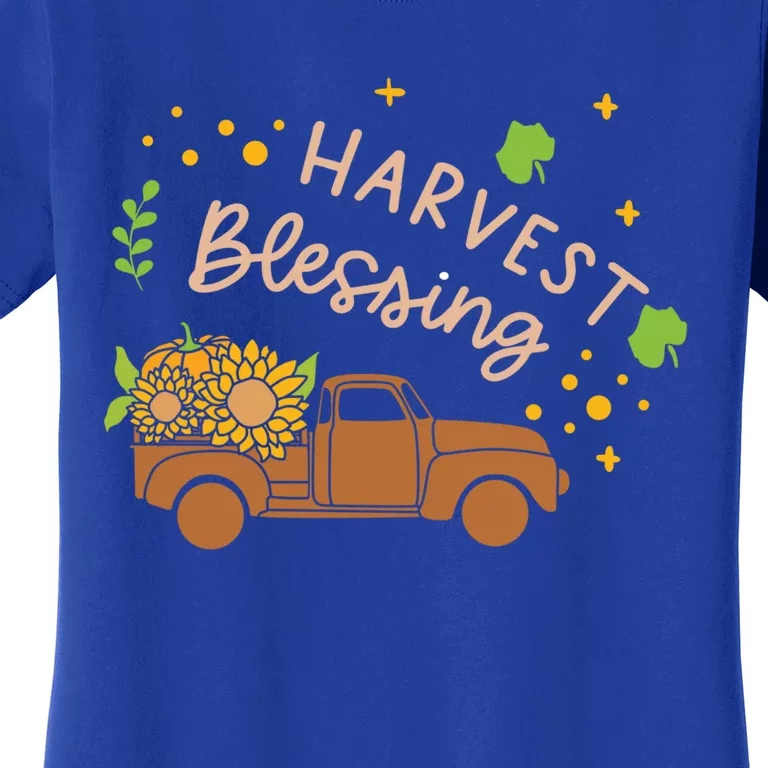 Thanksgiving Family Motif Cute Gift Harvest Blessing Gift Women's T-Shirt