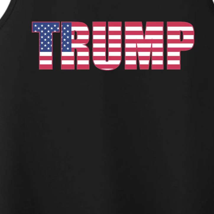 Trump Flag Meaningful Gift Performance Tank