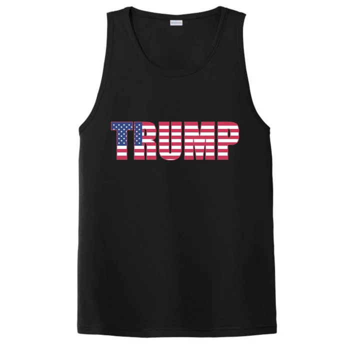 Trump Flag Meaningful Gift Performance Tank