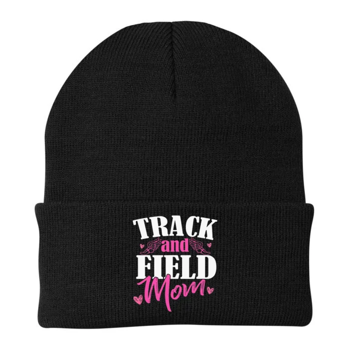 Track & Field Mom Sports Running Proud MotherS Day Knit Cap Winter Beanie