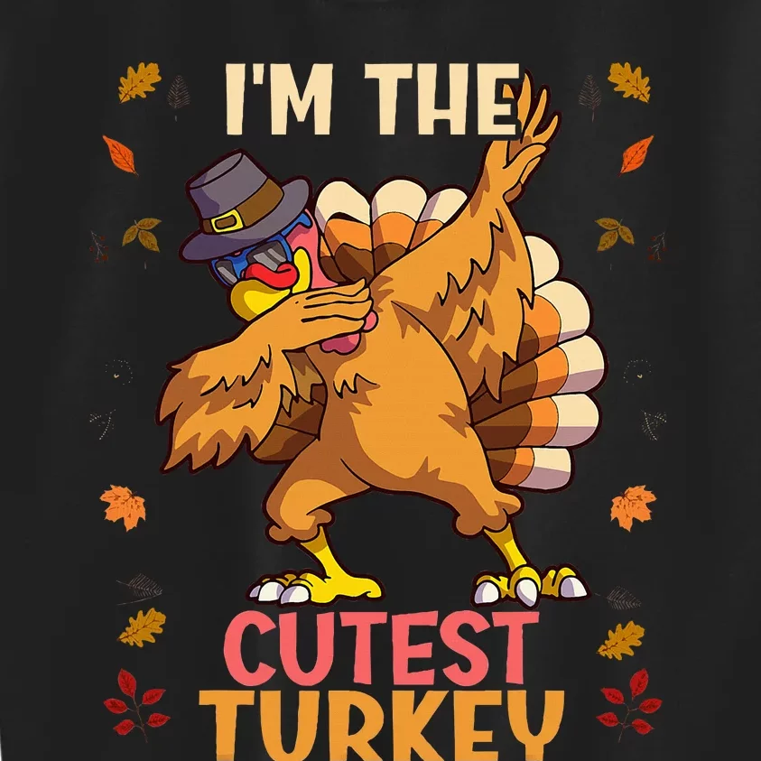 Thanksgiving Family Matching Im The Cutest Turkey Funny Kids Sweatshirt