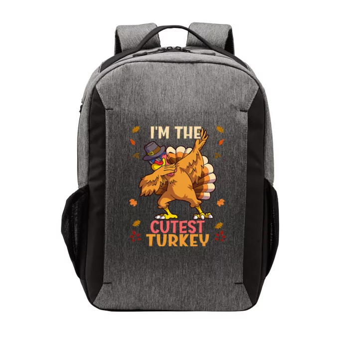 Thanksgiving Family Matching Im The Cutest Turkey Funny Vector Backpack