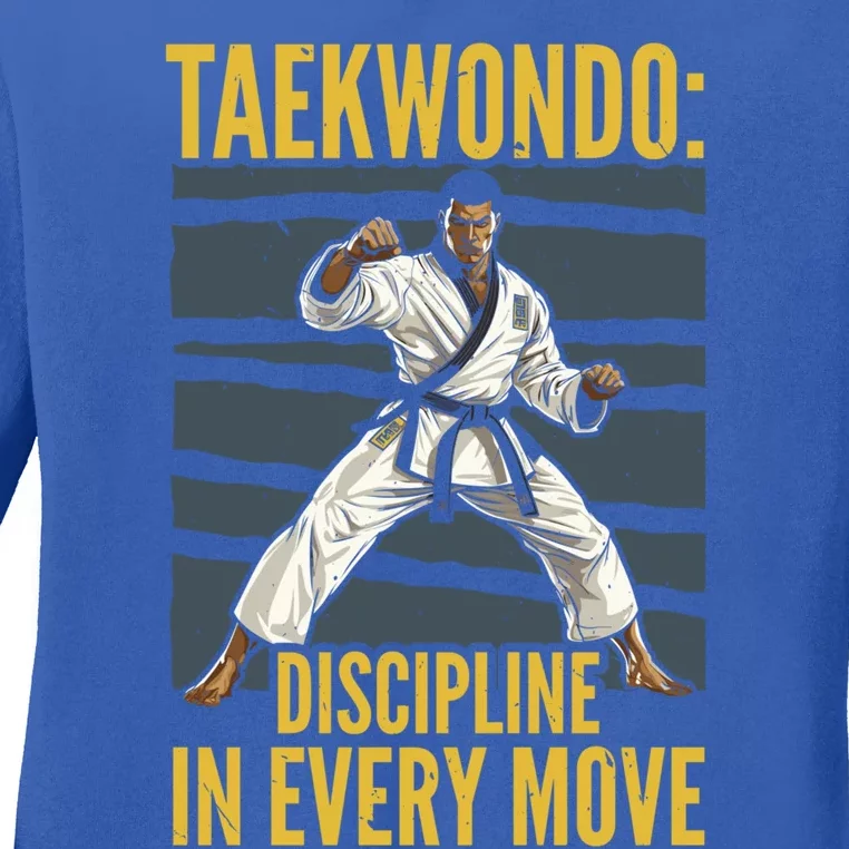 Taekwondo Fighter Martial Artist Mixed Martial Arts Mma Gift Ladies Long Sleeve Shirt