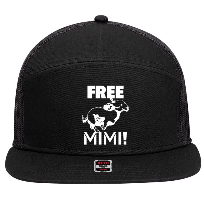 The Free Mimi 7 Panel Mesh Trucker Snapback Hat