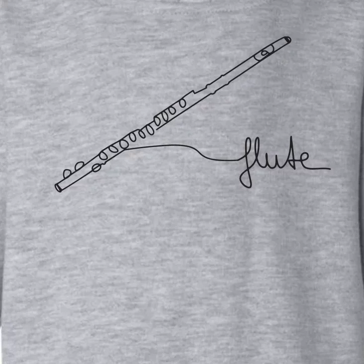 Transverse Flute Music Design One Line Flute Toddler Hoodie