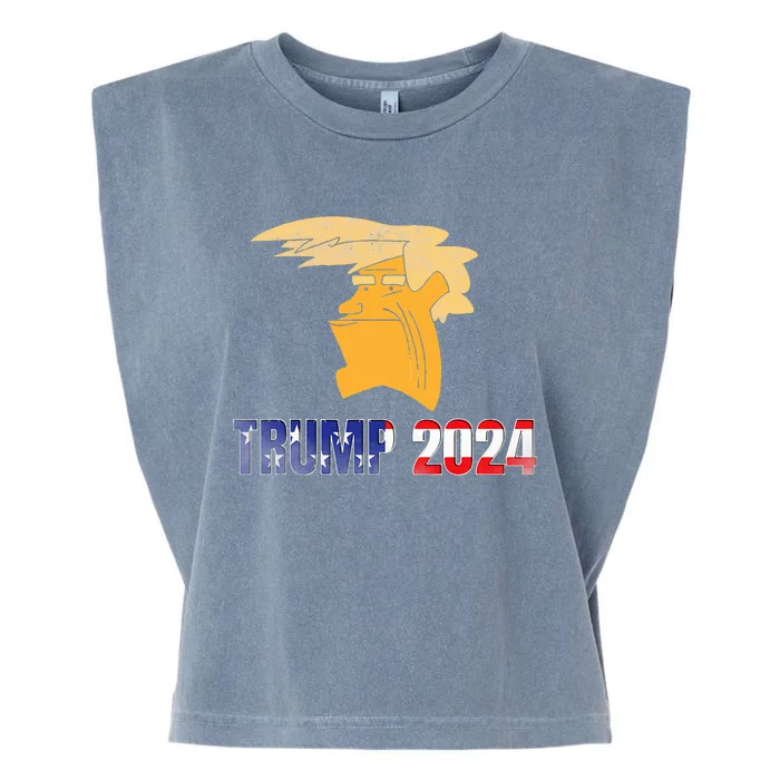 Trump Face Meme Trump 2024 Trump Merchandise. Garment-Dyed Women's Muscle Tee