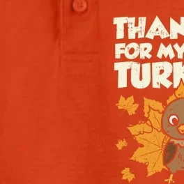 Thankful For My Little Turkeys Thanksgiving Teacher Mom Gift Dry Zone Grid Performance Polo