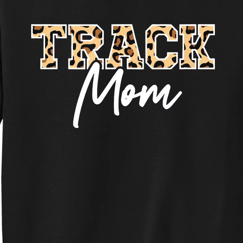 Track Field Mom Leopard Print Sweatshirt