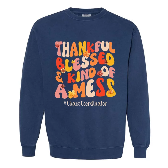 Thanksgiving Family Matching Outfit For Mom Turkey Garment-Dyed Sweatshirt