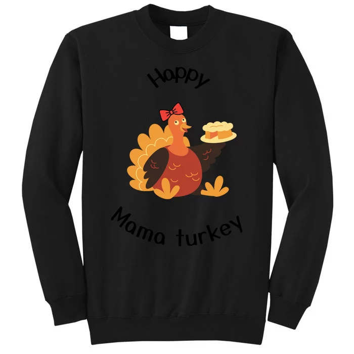 Turkey Family Mama Turkey Papa Turkey Baby Turkey Thanksgiving Family Matchi Sweatshirt