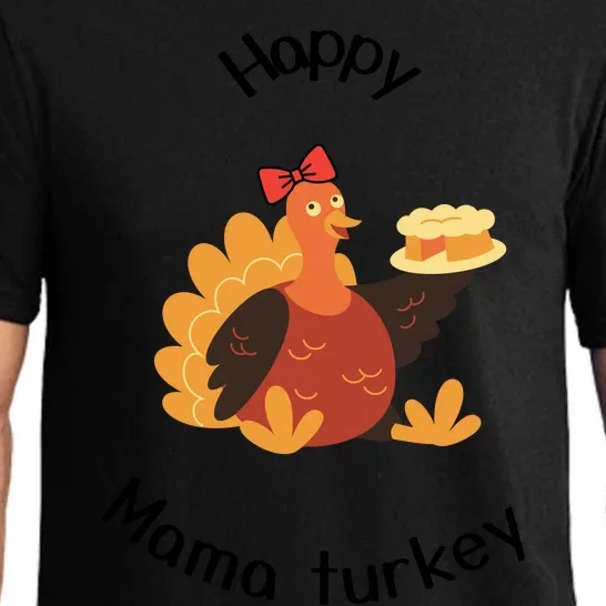 Turkey Family Mama Turkey Papa Turkey Baby Turkey Thanksgiving Family Matchi Pajama Set