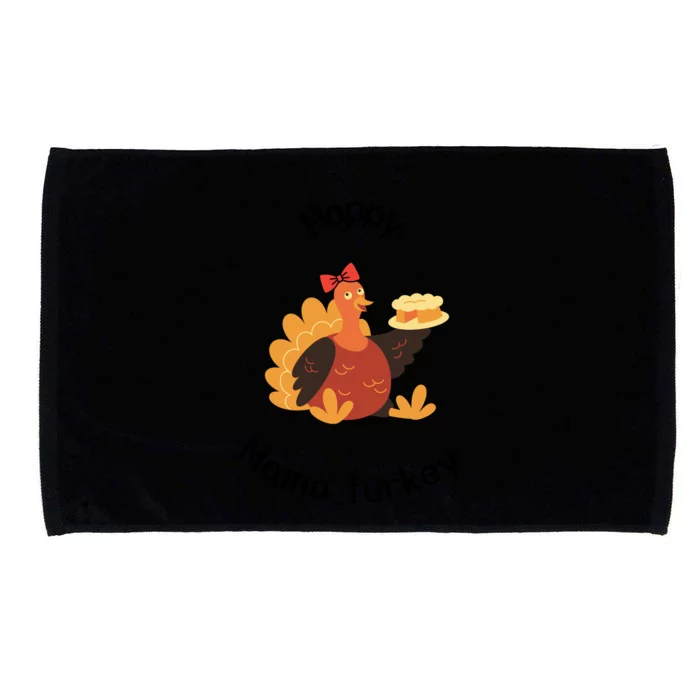 Turkey Family Mama Turkey Papa Turkey Baby Turkey Thanksgiving Family Matchi Microfiber Hand Towel