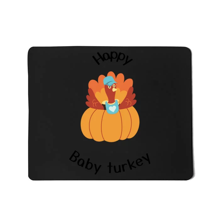 Turkey Family Mama Turkey Papa Turkey Baby Turkey Thanksgiving Family Matchi Mousepad