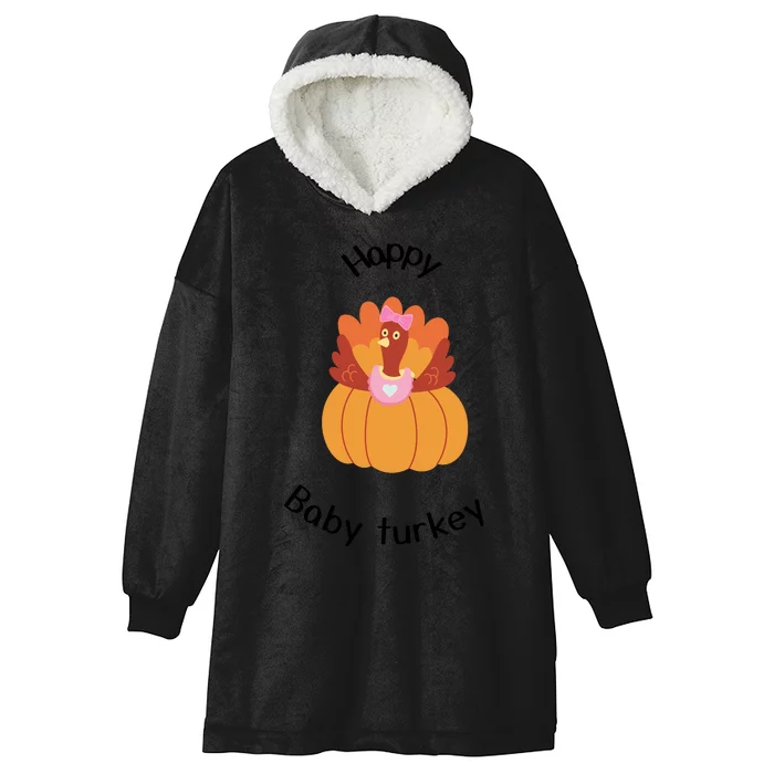 Turkey Family Mama Turkey Papa Turkey Baby Turkey Thanksgiving Family Matchi Hooded Wearable Blanket