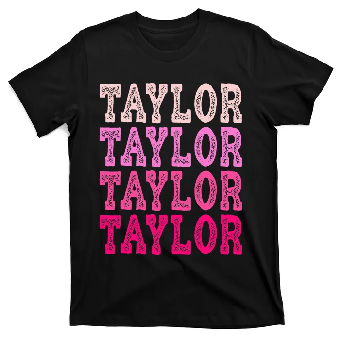 T.aylor First Named Boy Girl Baby Birthday T-Shirt