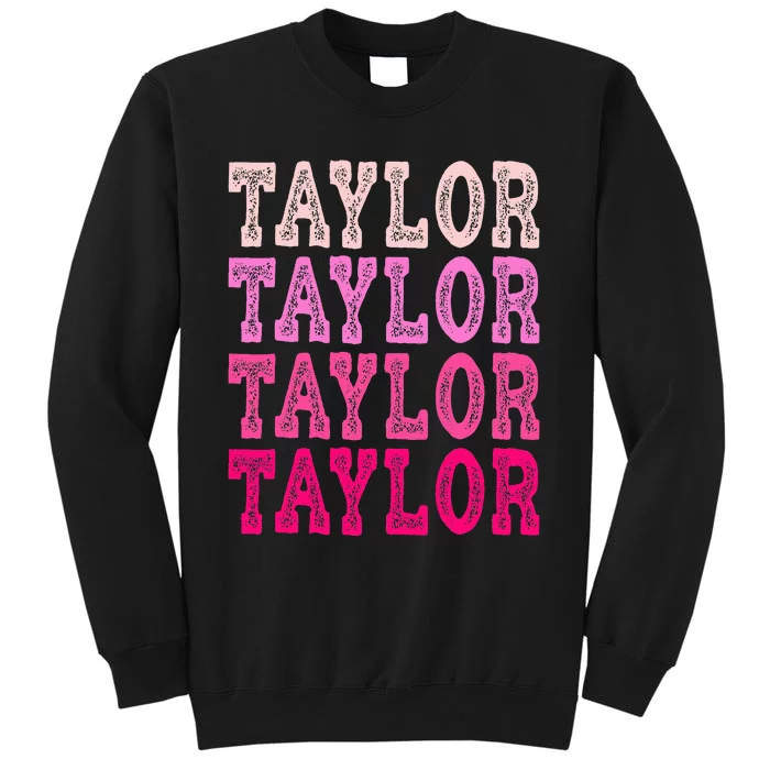 T.aylor First Named Boy Girl Baby Birthday Tall Sweatshirt