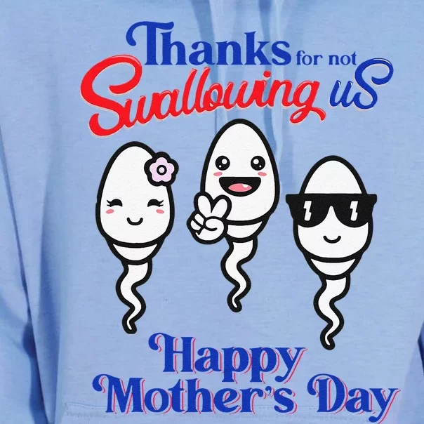 Thanks For Not Swallowing Us Happy Mother's Day Father's DayGift Unisex Surf Hoodie