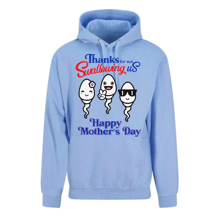 Thanks For Not Swallowing Us Happy Mother's Day Father's DayGift Unisex Surf Hoodie