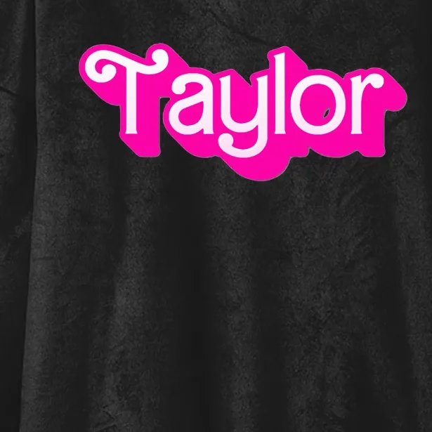 Taylor First Named Baby Birthday Hooded Wearable Blanket