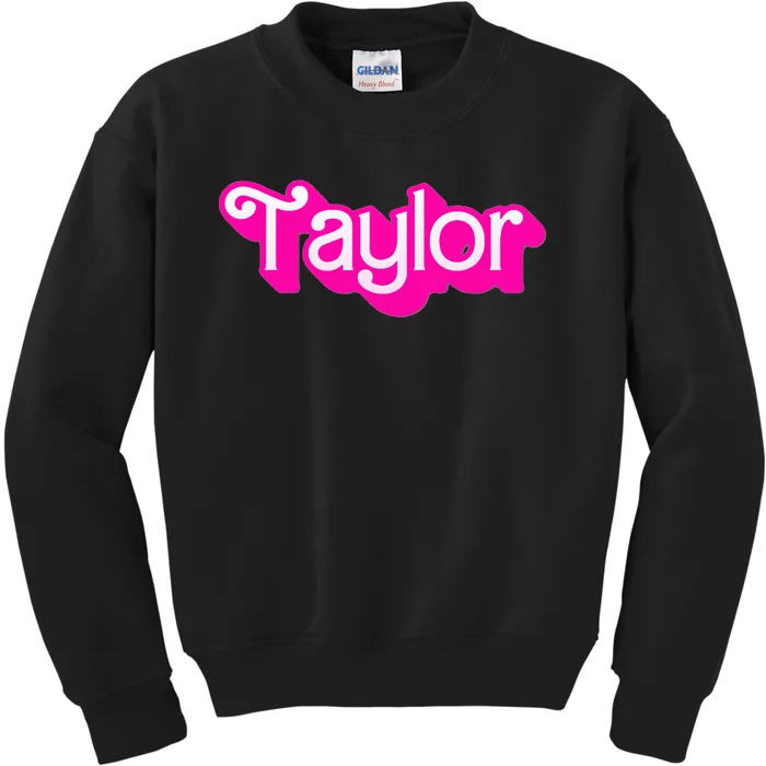 Taylor First Named Baby Birthday Kids Sweatshirt