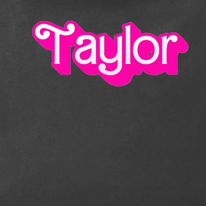 Taylor First Named Baby Birthday Zip Tote Bag