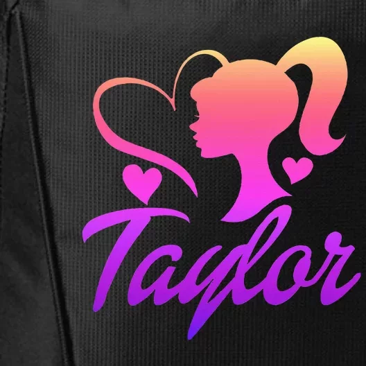 T.aylor First Named  Baby Birthday City Backpack