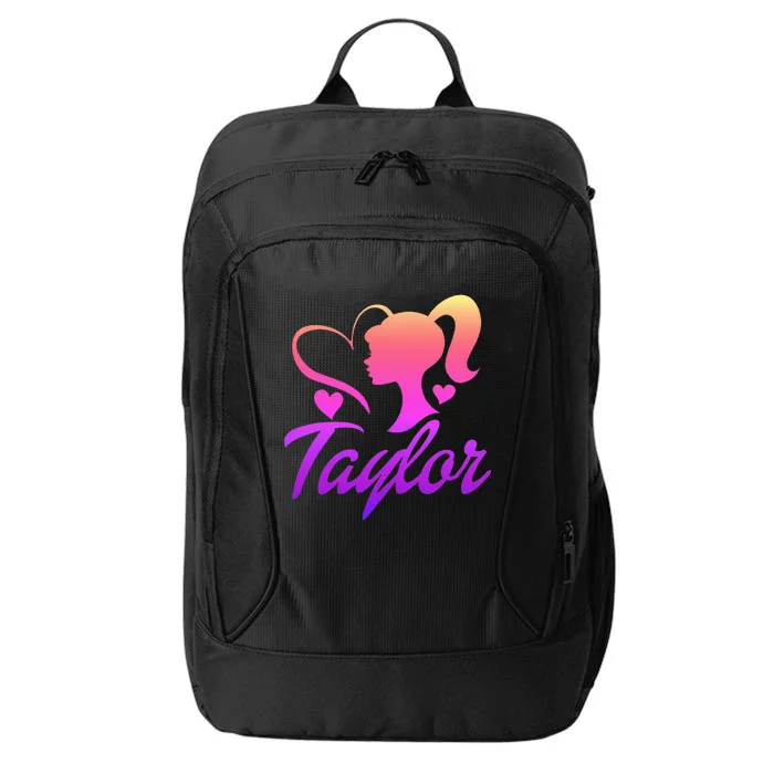 T.aylor First Named  Baby Birthday City Backpack