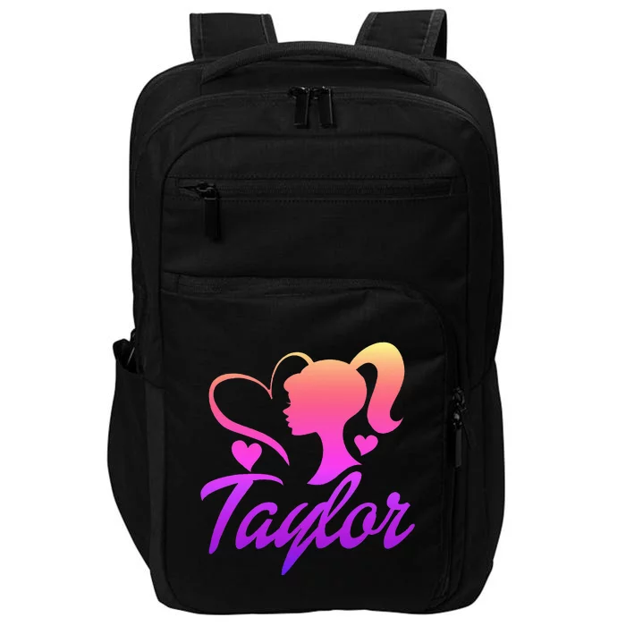 T.aylor First Named  Baby Birthday Impact Tech Backpack