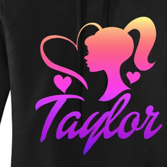 T.aylor First Named  Baby Birthday Women's Pullover Hoodie